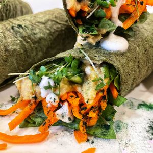 Hummus wrap at Conscious Meals in Sedona