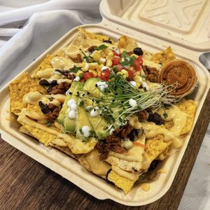 Jackfruit Nachos at Conscious Meals in Sedona