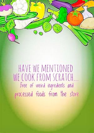 Yes, from scratch - we only use fresh vegetables and fruits, herbs and spices. at Conscious Meals in Sedona