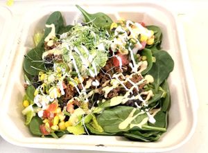 Jackfruit salad at Conscious Meals in Sedona