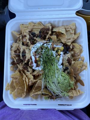 Jackfruit nachos  at Conscious Meals in Sedona