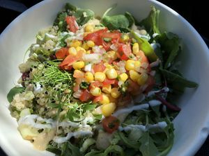 Quinoa confetti salad at Conscious Meals in Sedona