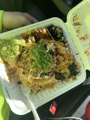 DELISH nachos at Conscious Meals in Sedona