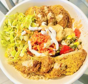 Falafel bowl  #Veganuary at Conscious Meals in Sedona