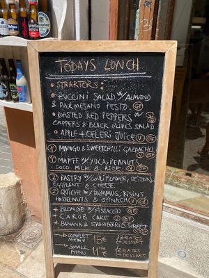 Lunch Menu  at Plaer Natural in Mallorca