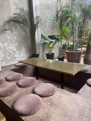 Cute seating area at Plantasia in Mexico City