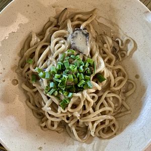 udon crema de trufa   at Plantasia in Mexico City