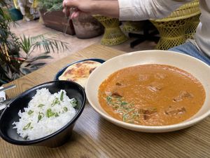 Paneer butter masala   at Plantasia in Mexico City
