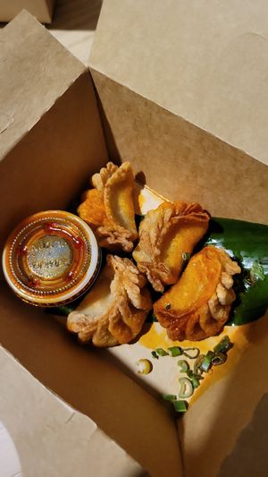 Gyoza at Plantasia in Mexico City