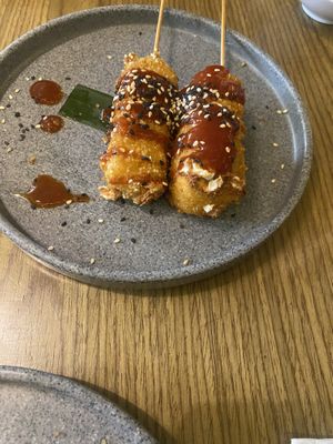 Manchego Skewers  at Plantasia in Mexico City