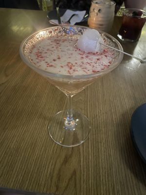 Yuzu Lychee Cocktaill  at Plantasia in Mexico City