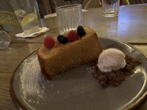 Postre de brioche   at Plantasia in Mexico City