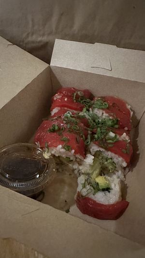 Sushi with watermelon 🍉   at Plantasia in Mexico City