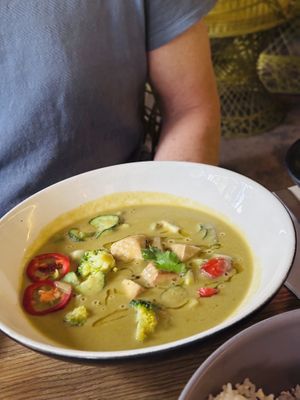 Green curry   at Plantasia in Mexico City