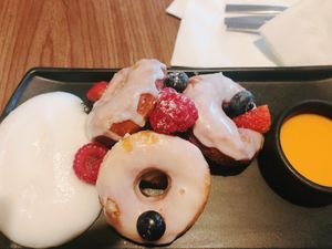 donas con crema batida  at Plantasia in Mexico City