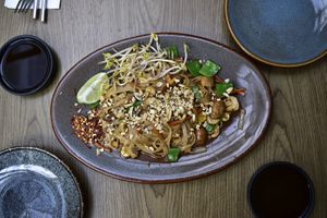 Pad Thai at Plantasia in Mexico City
