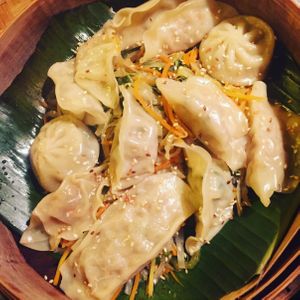 Vegan dimplings at Hotel Victoria in Meiringen