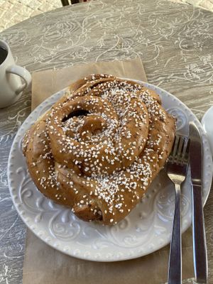 Giant kanelbullar   at Cafe Husaren in Gothenburg
