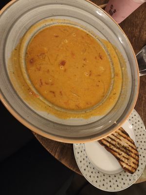 Today's soup, lentil 98:- at Cafe Husaren in Gothenburg