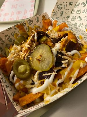 Sweet potato dirty fries at Neat Burger - Oxford Circus in London