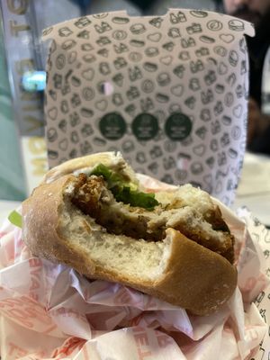 Nofish burguer   at Neat Burger - Oxford Circus in London