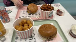 Our menu today (Neat Burger and Chick‘n Burger Menu)  at Neat Burger - Oxford Circus in London