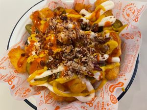 Loaded tots   at Neat Burger - Oxford Circus in London