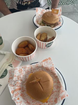 With a meat eater, he wasn’t blown away either.  at Neat Burger - Oxford Circus in London