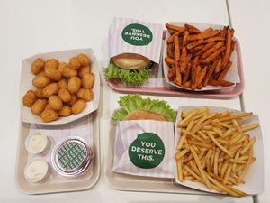 Neat hamburger at Neat Burger - Oxford Circus in London