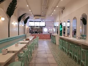 The restaurant at Neat Burger - Oxford Circus in London
