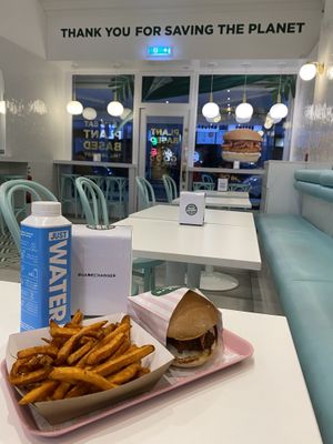 Kimchi burger  at Neat Burger - Oxford Circus in London
