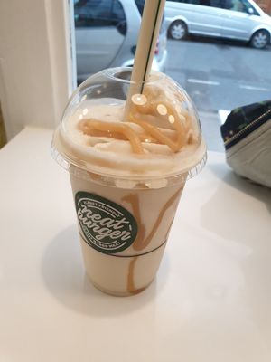 Tasted really good but pretty sickly, plus £5.99 at Neat Burger - Oxford Circus in London