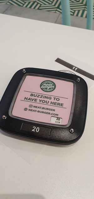 Buzz buzz at Neat Burger - Oxford Circus in London