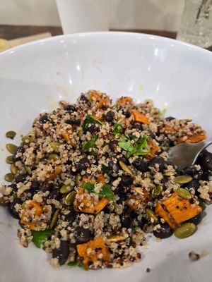 Quinoa, black beans and sweet potato at Bread and Butter Kitchen in Annapolis