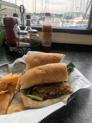 PlantFare chicken on a sub roll at Bread and Butter Kitchen in Annapolis