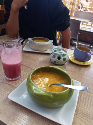Siempre es una delicia venir aquí. #Veganuary at LaHuerta in Chia