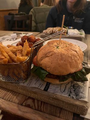 Impossible Burger at Restoration Kitchen & Cocktails in Lindenhurst