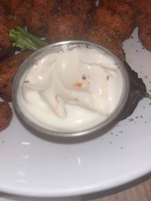 Aioli Sauce 😋 at Restoration Kitchen & Cocktails in Lindenhurst