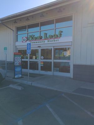 Entrance at New Leaf Community Markets in Aptos