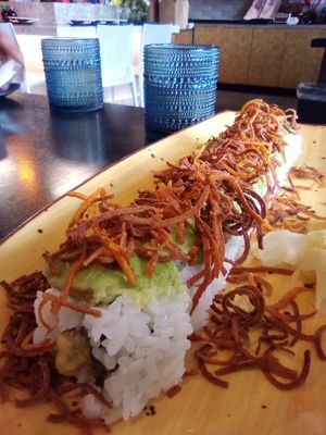 Vegan Silence of the Yams roll at Akira Sushi in Aptos