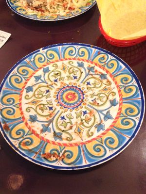 empty HOT Adana plate. I absolutely forgot to take a picture until it was all gone. Seriously, it was life-giving in flavor and delicious taste  at Kebab Cafe in Arcata