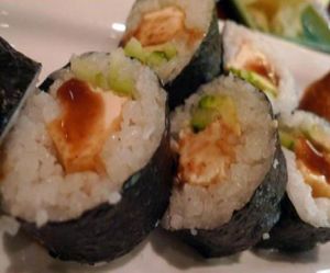 vegan sushi at miko's in las vegas by vegankitten at Blue Sea Sushi and Izakaya in Las Vegas