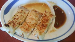 Veggie Gyoza (5pc) - we ate some :) at Blue Sea Sushi and Izakaya in Las Vegas