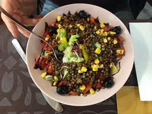 Delicious lentil salad   at Just Made - Fatto mo mò in Sorrento