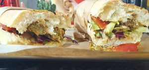 Vegan burger panini at Just Made - Fatto mo mò in Sorrento