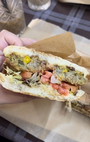 Vegan burger panini   at Just Made - Fatto mo mò in Sorrento
