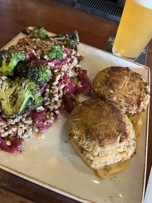 Vegan Crab Cakes  at Liquid Assets in Ocean City