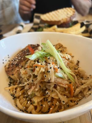 Spicy Peanut Noodles  at Lola's in New Paltz