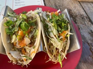 Vegan Thai taco   at Lola Taqueria in Palm Beach