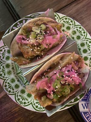 Fake chicken taco  at Lola Taqueria in Palm Beach